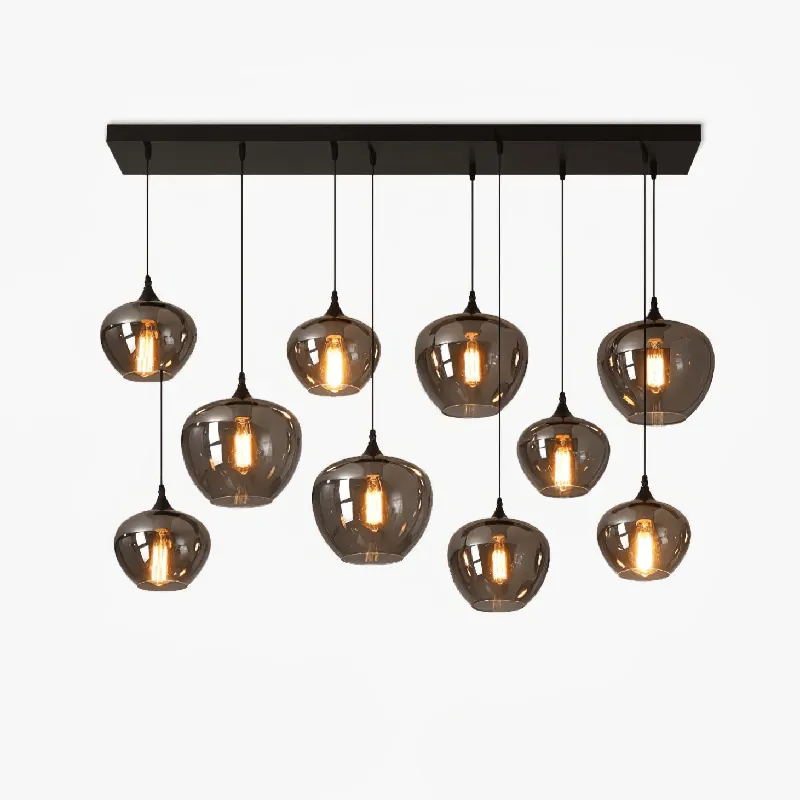Talis Pendelleuchte aus industriellem Chic-Glas