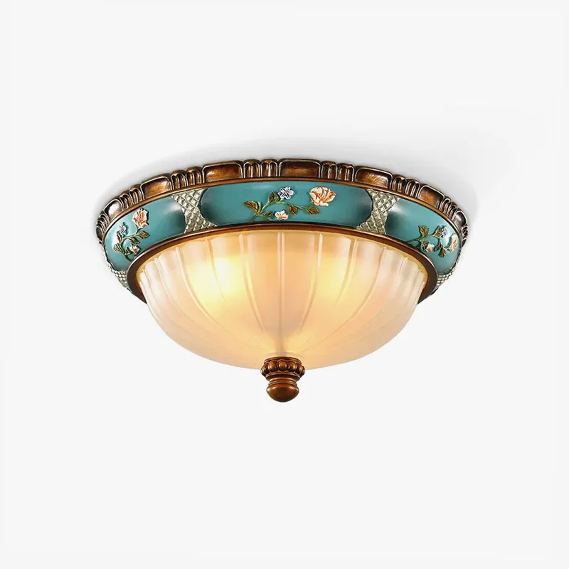 Solara Vintage Einbau-Deckenleuchte mit floralem Design