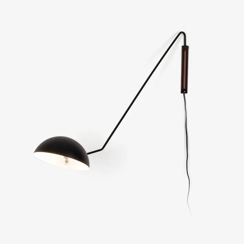 Solarice Holz-Wandlampe