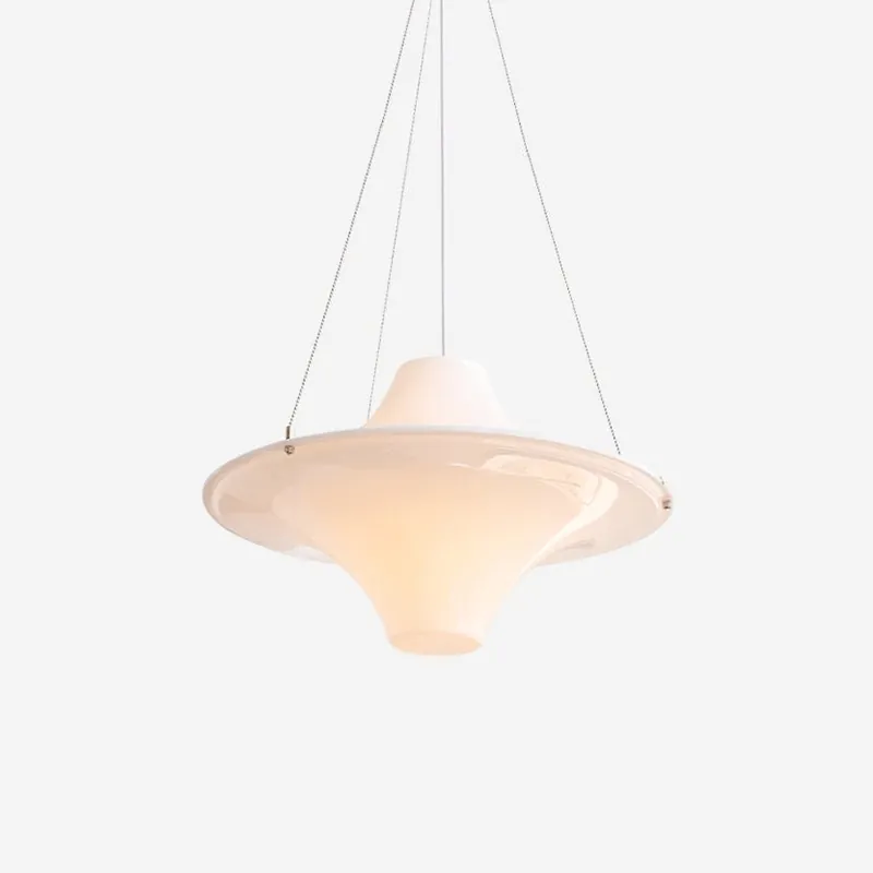 Solara Pendelleuchte aus Acryl in UFO-Form für zeitgenössisches Wohnzimmer