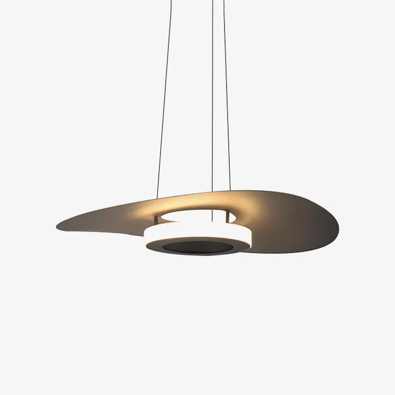 Solara Pendelleuchte aus Aluminium mit minimalistischem UFO-Ring