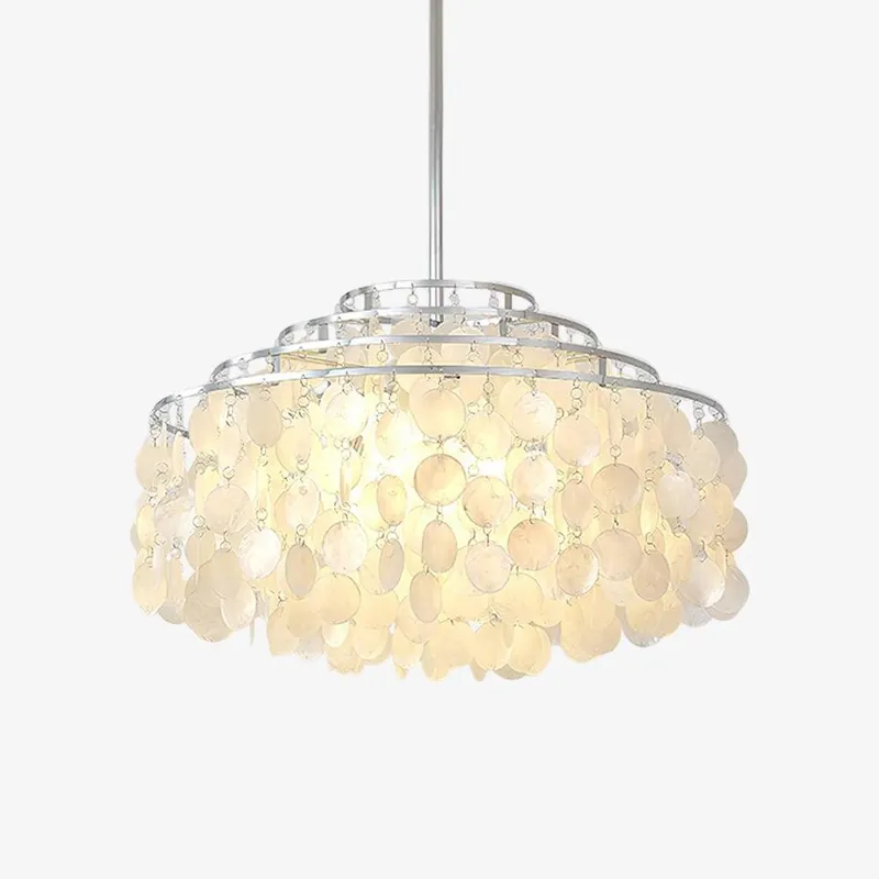 Lustra Pendelleuchte Muschel rund aus Chrom