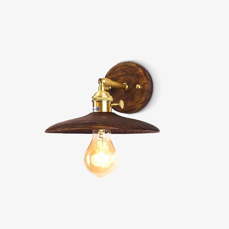 Arloxd Rustikale Wandlampe aus Messing