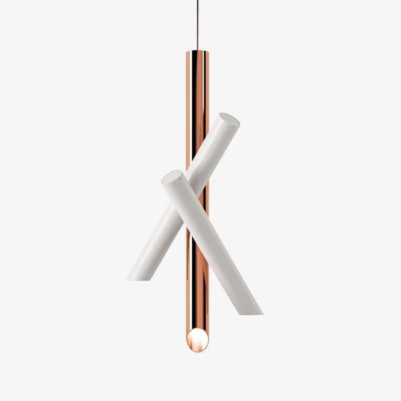 Solara Hängelampe aus Aluminium-Rohren minimalistisch