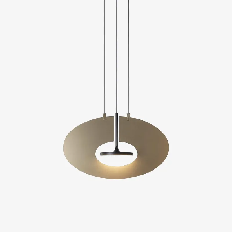 Solara Hängeleuchte oval mit geometrischem Ring