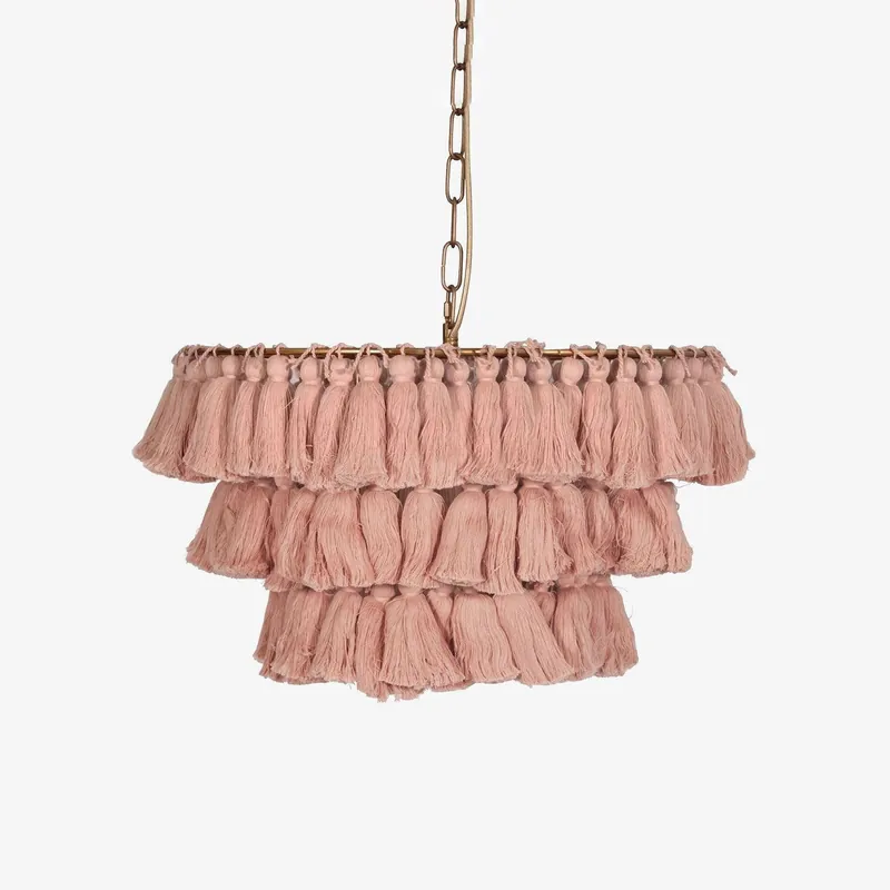 Lustra Kronleuchter rosa Boho Chic