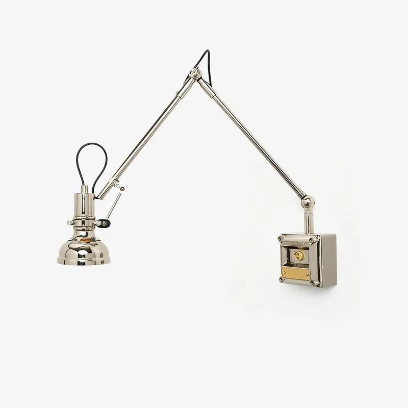 Radi Industrielle Wandleuchte mit flexiblem Arm