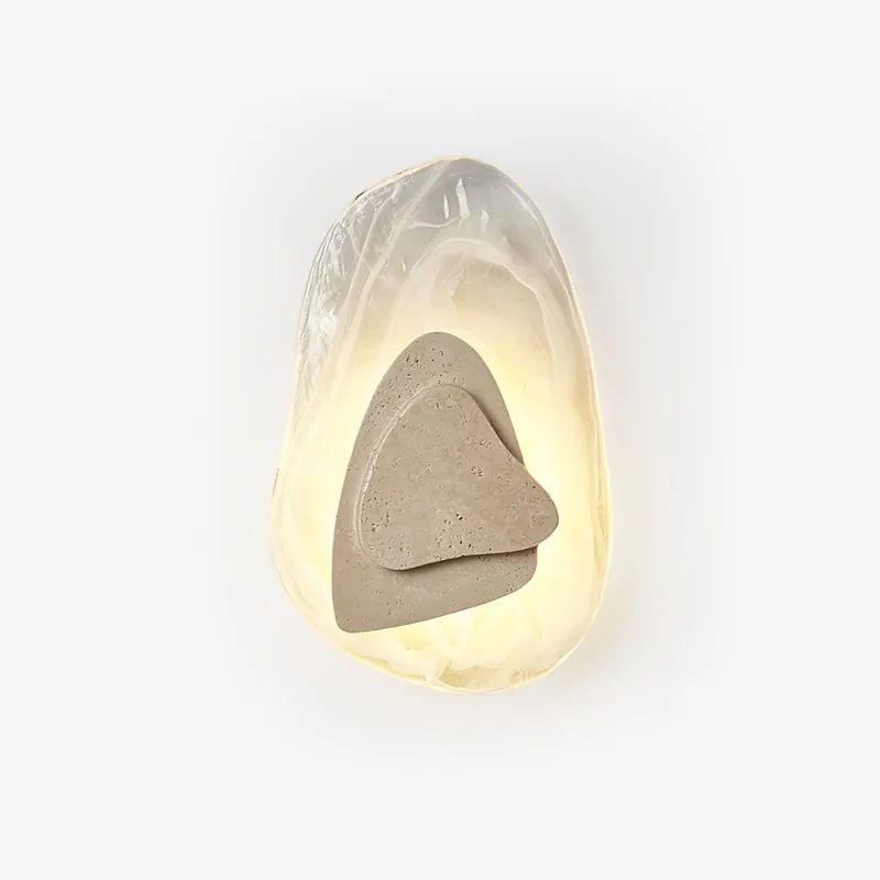 Eira Minimalistische Moderne Wandlampe aus Travertin