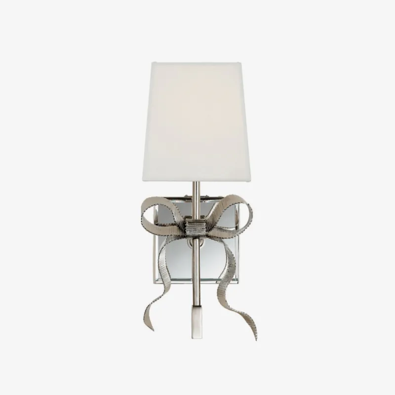 Belle Elegante Wandlampe aus Stoff mit Knoten