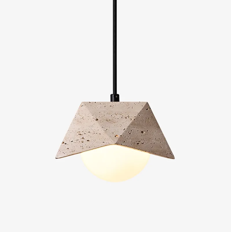 Kaelo Minimalistische Pendelleuchte aus Travertin