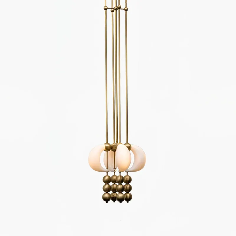 Orbitaler Elegante Weiße Pendelleuchte