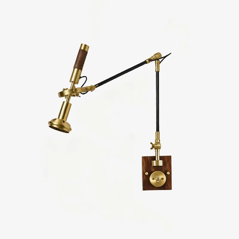Thalia Industrielle Moderne Wandlampe aus Holz