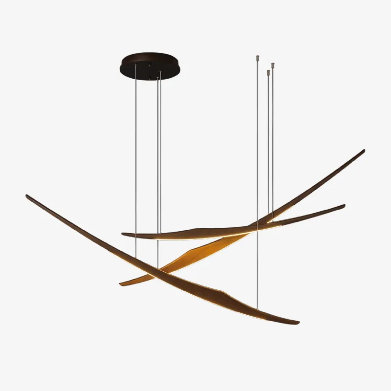 Skytrace Elegante Minimalistische Pendelleuchte aus Holz