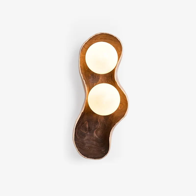 Dualis Moderne Wandlampe aus Wurzelholz