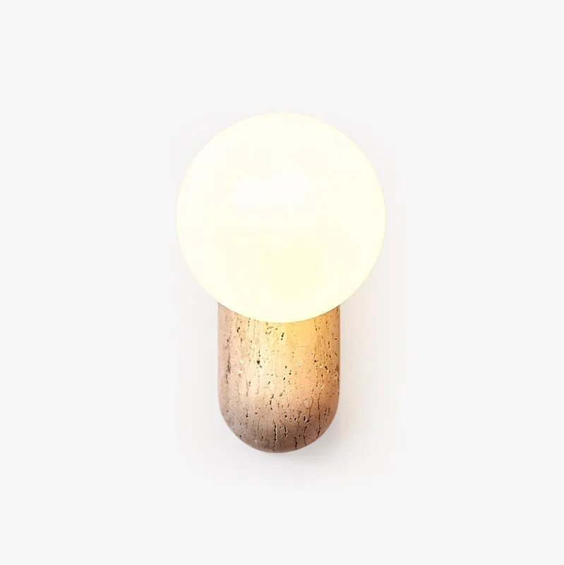 Travertine Minimalistische Moderne Wandlampe Kiesel