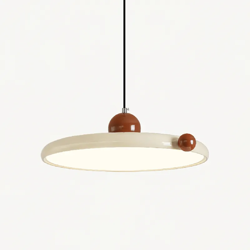 Lola Runde Metall-Acryl-Pendelleuchte