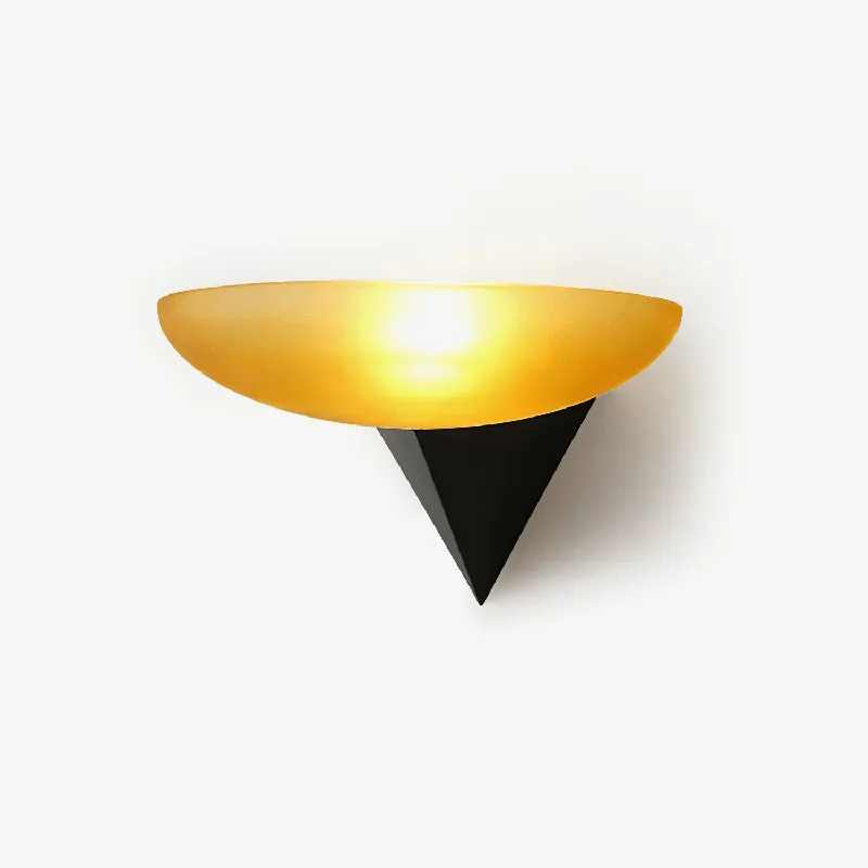 Solayne Moderne Minimalistische Metall-Glas-Wandlampe