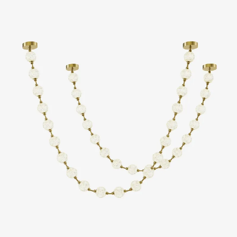 Strand Collier Aluminium Acryl Kronleuchter