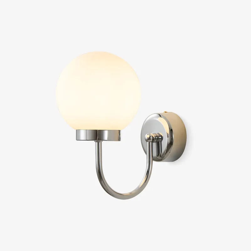 Clara Moderne Minimalistische Metall Glas Wandlampe