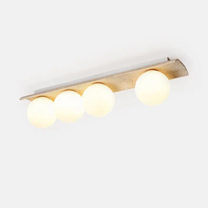 Orelie Moderne Minimalistische Travertin Deckenlampe