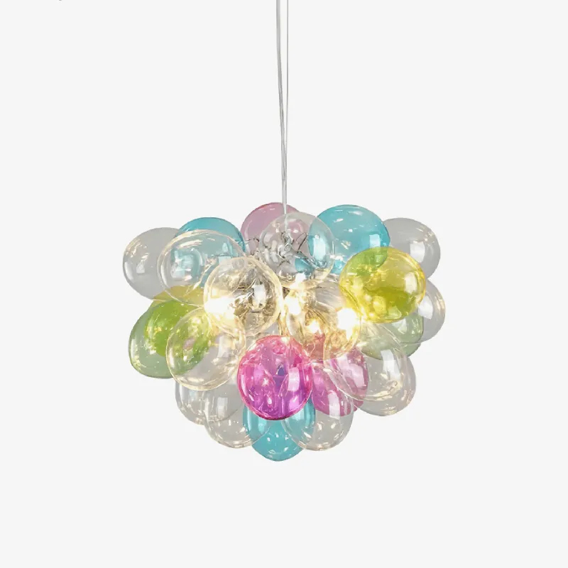 Bubble Pop Moderne Kunst LED Metall Glas Kronleuchter