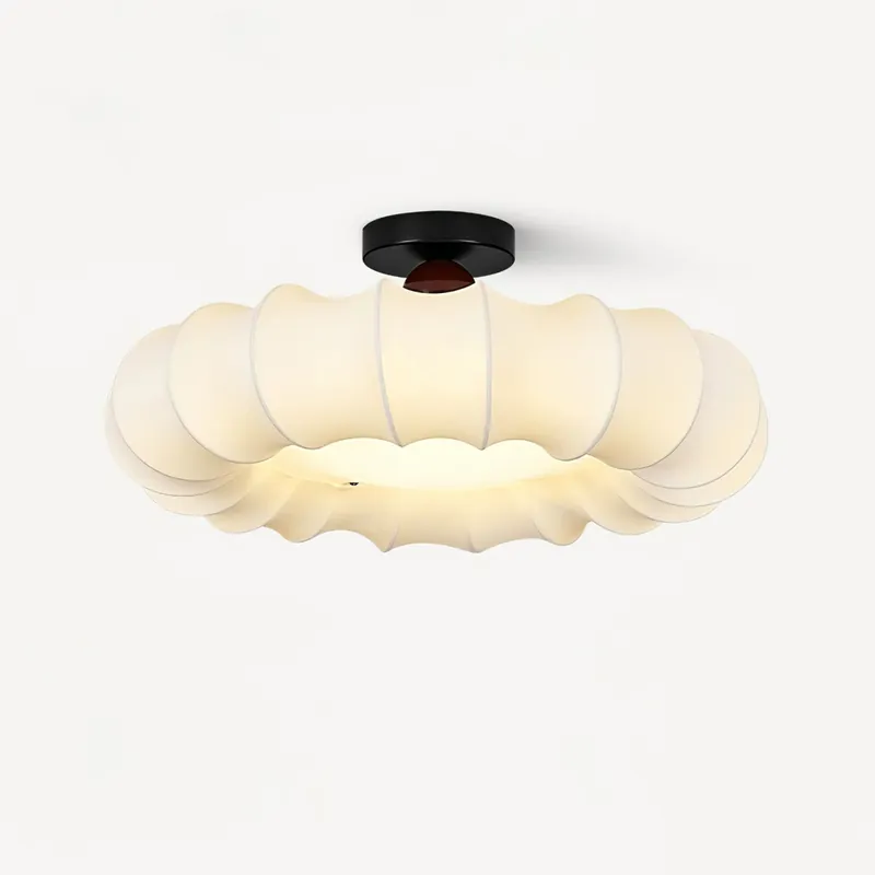 Cloudelle Künstlerische Luxus Holz Stoff Deckenlampe