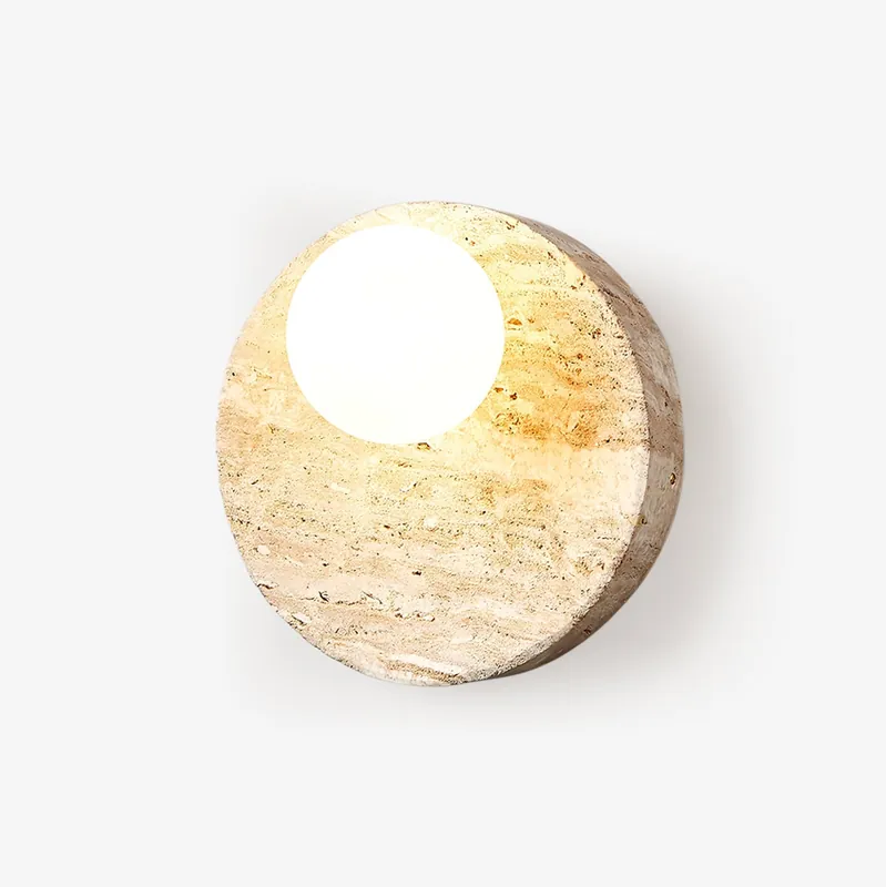 Sorella Moderne Minimalistische Travertin Wandlampe
