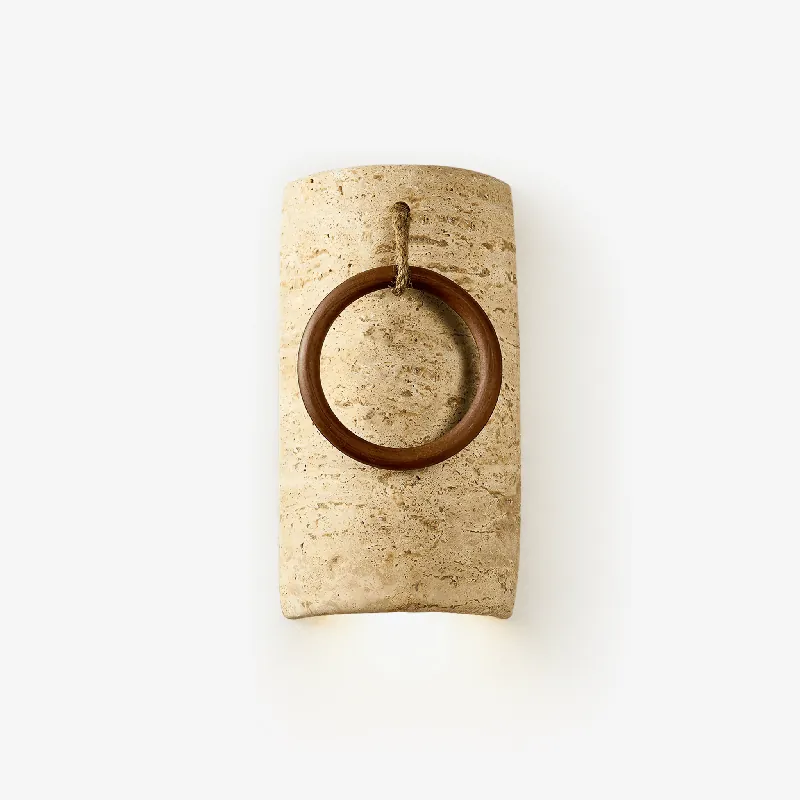 Anulo Modern Gelb Travertin Wandlampe