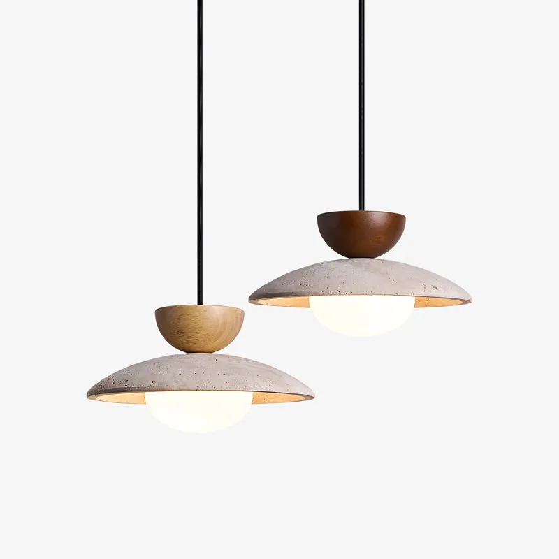 Liora Moderne Minimalistische Travertin Hängeleuchte