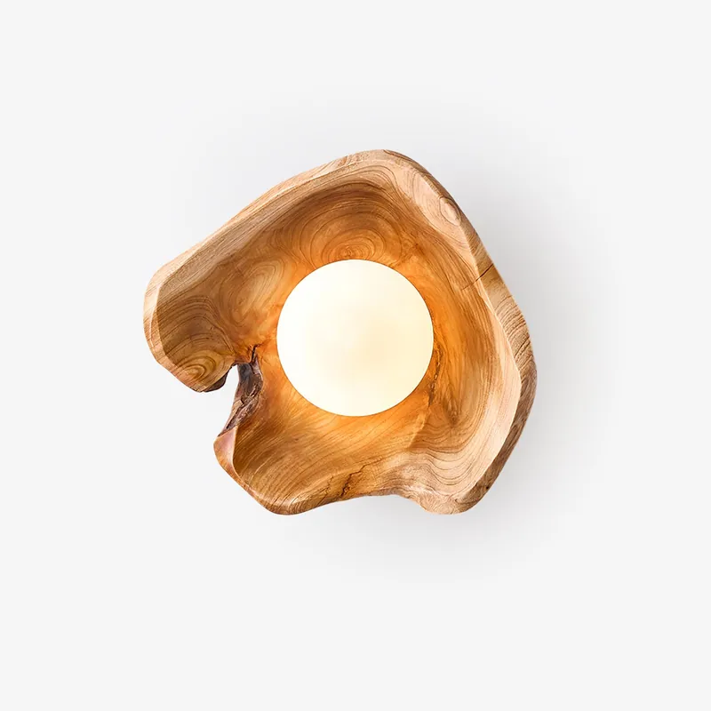 Lunawood Halo Organische Elegante Wandleuchte
