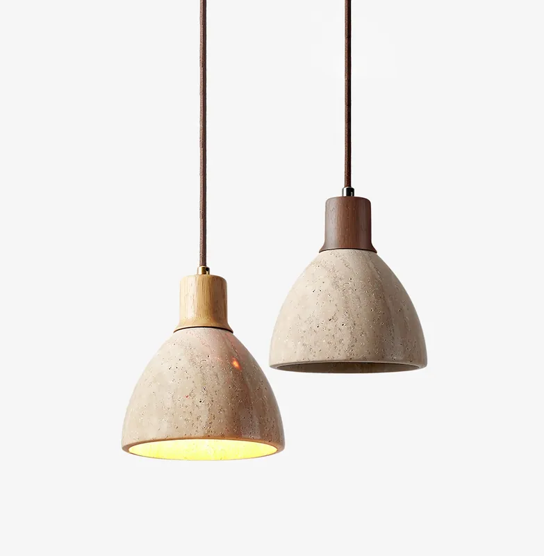 Nerio Moderne Minimalistische Travertin Hängeleuchte