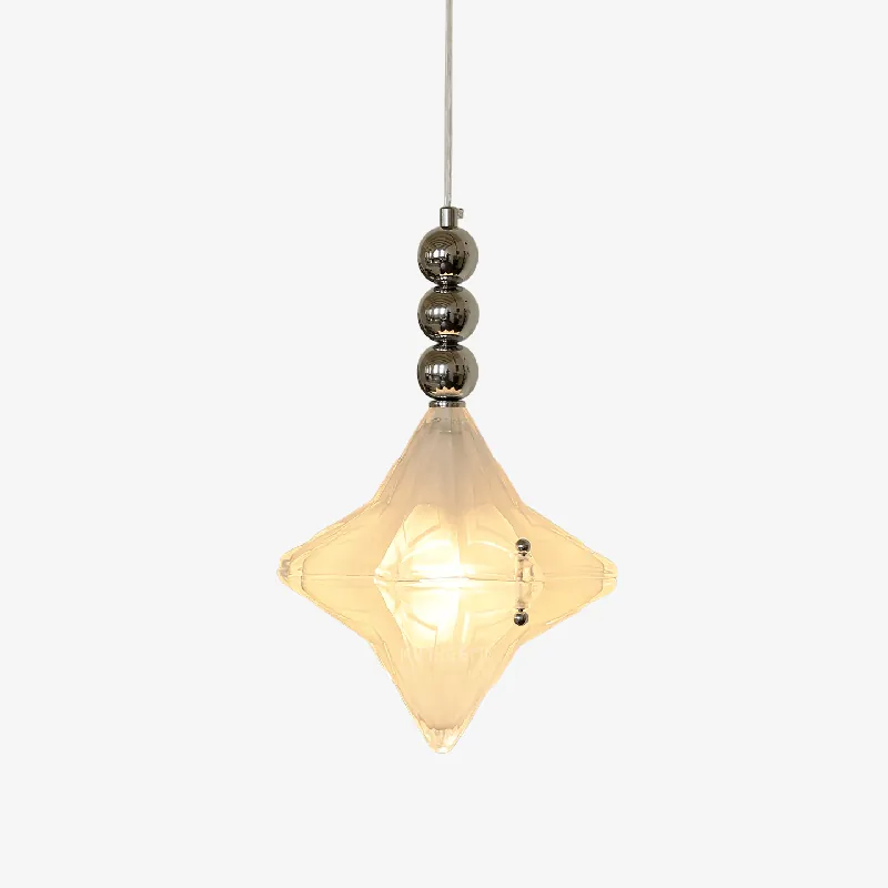 Lyra Elegante Hängelampe aus Glas Stern