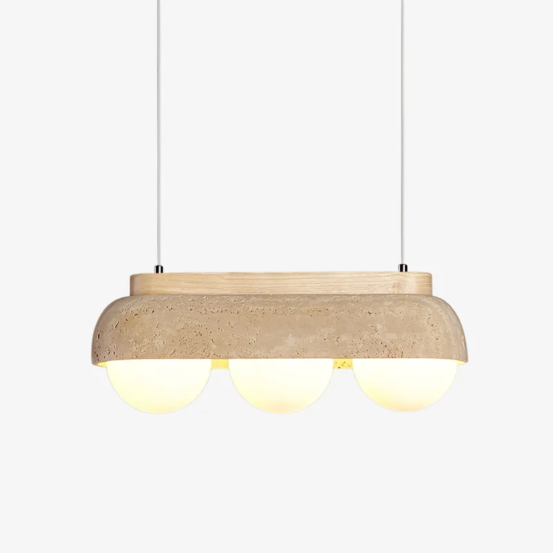 Elowen Minimalistische Hängelampe aus Travertin