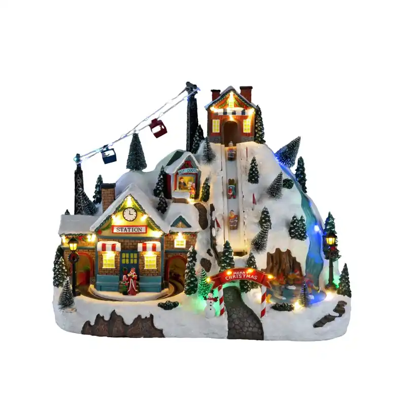 Village de Noël Station de ski 28cm