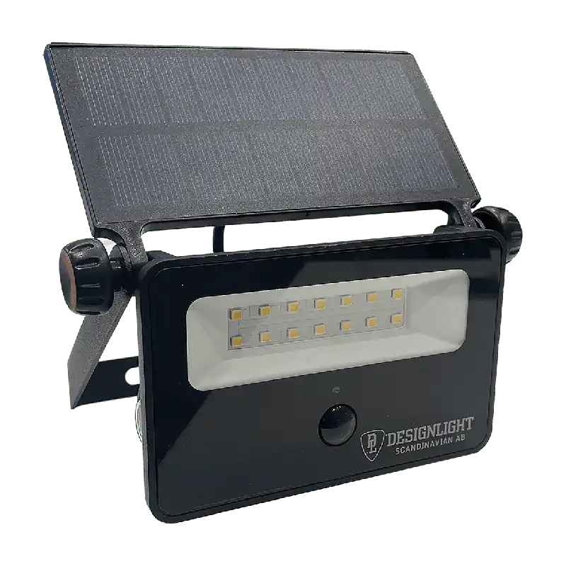 Projecteur à batterie avec capteur lampe solaire