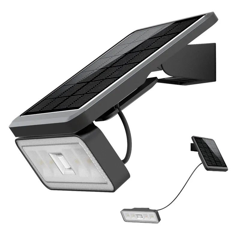 Projecteur à batterie avec capteur lampe solaire