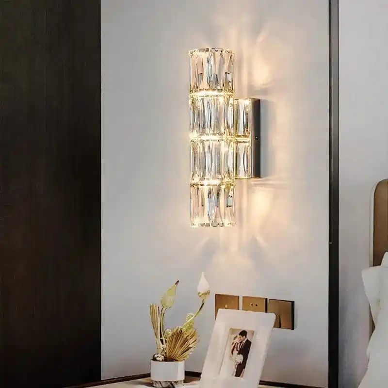 Applique murale en cristal design