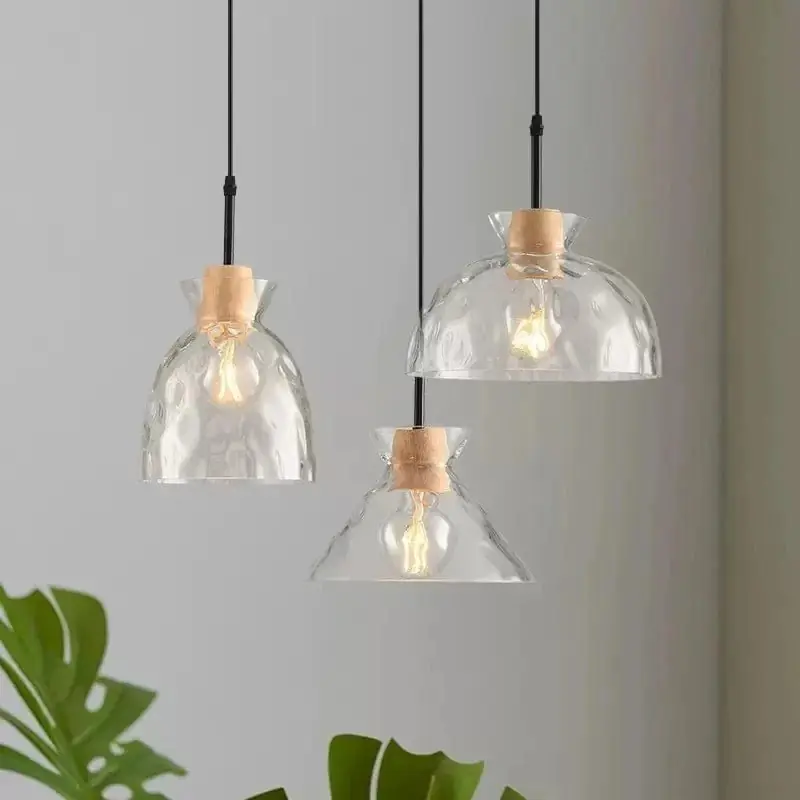 Suspension LED Verre Transparent - Déco Maison