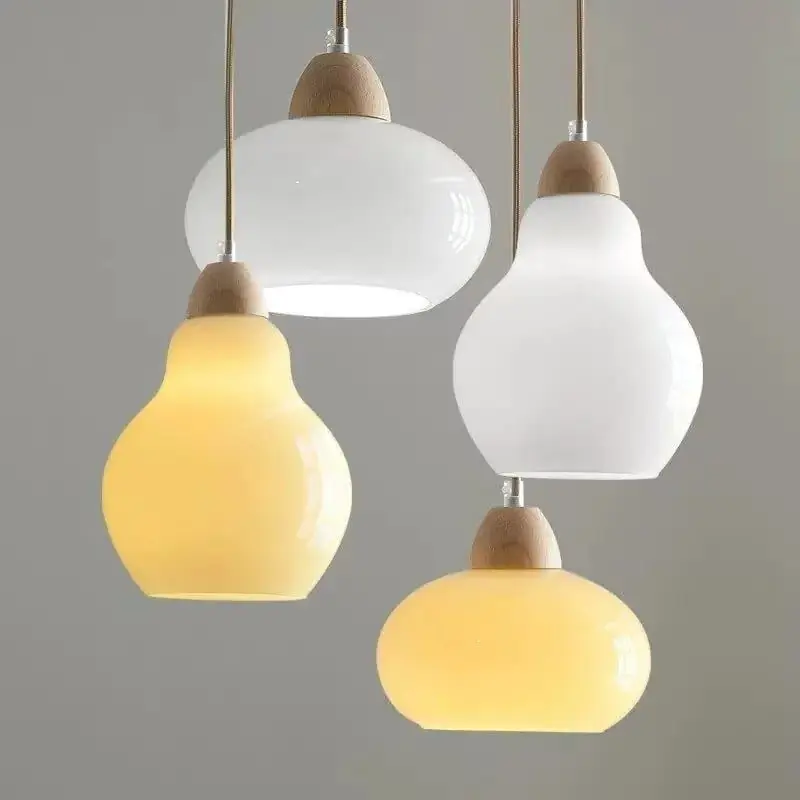 Suspension LED Scandinave en Bois