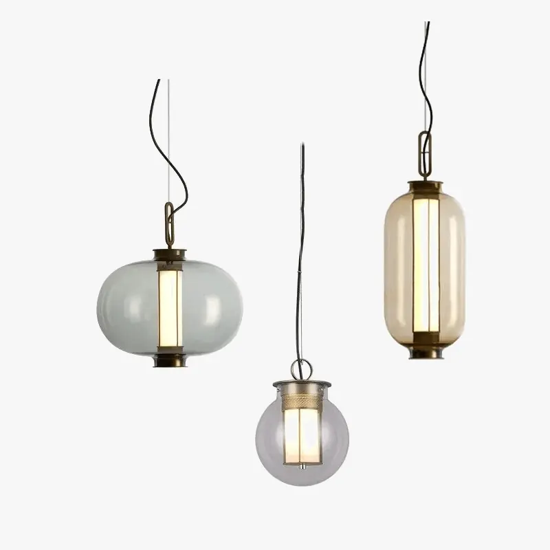 Suspension Loft en Verre Rond