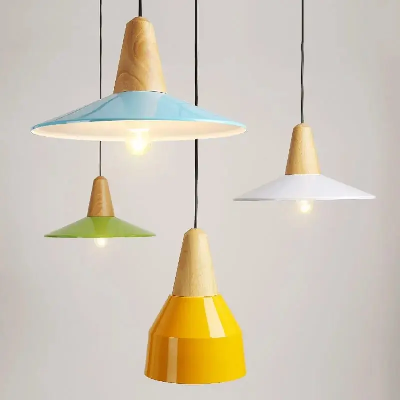 Suspension LED Bois Naturel