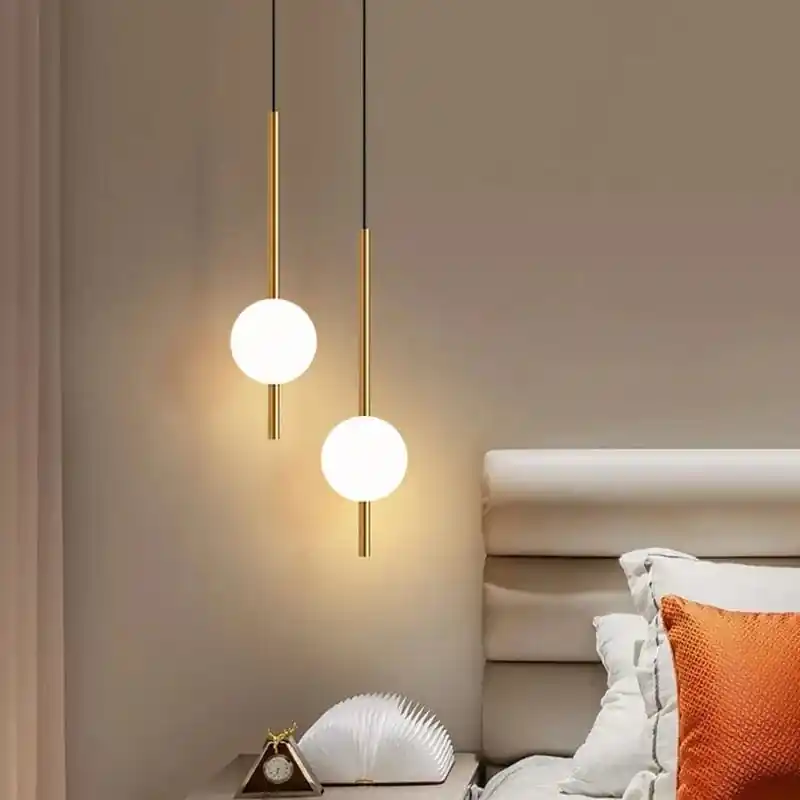Suspension LED Or et Globe