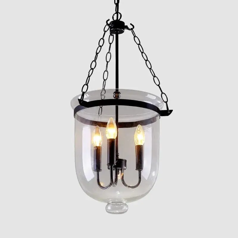 Suspension en verre fumé noir\\/rouille