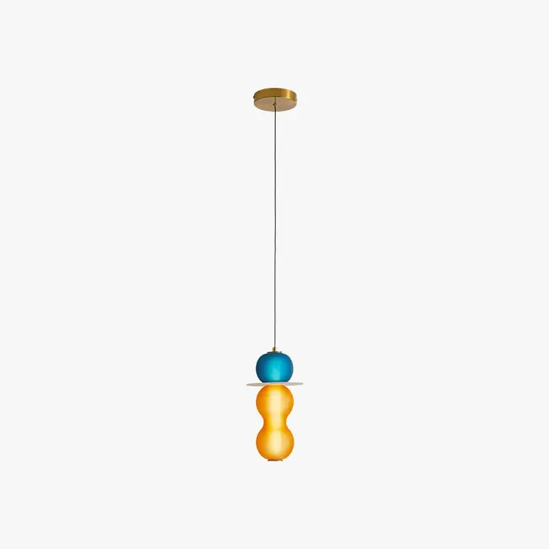 Suspension en verre fumé chic
