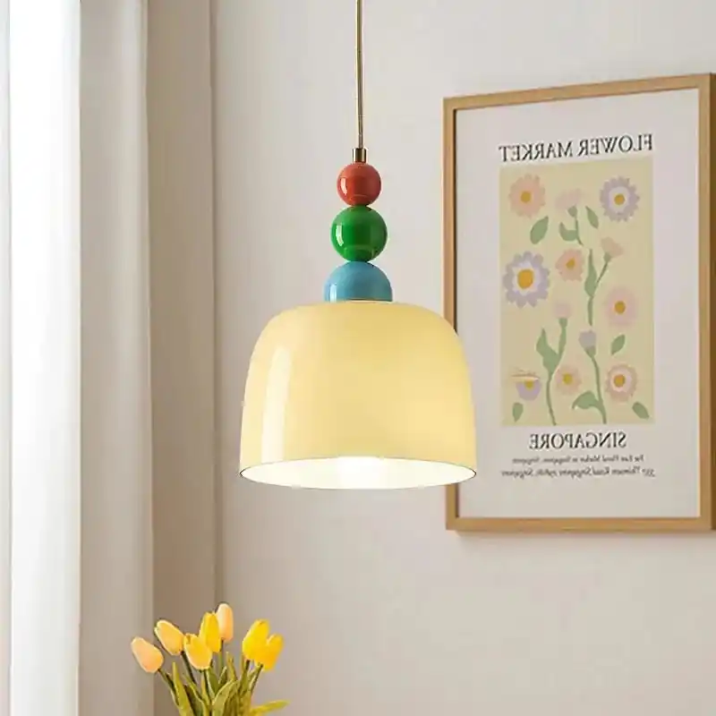 Suspension luminaire LED perles design