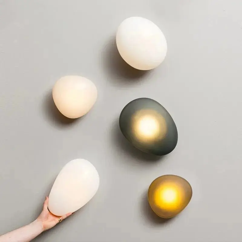 Applique Murale LED Galets Verre - Style Moderne - Éclairage Intérieur