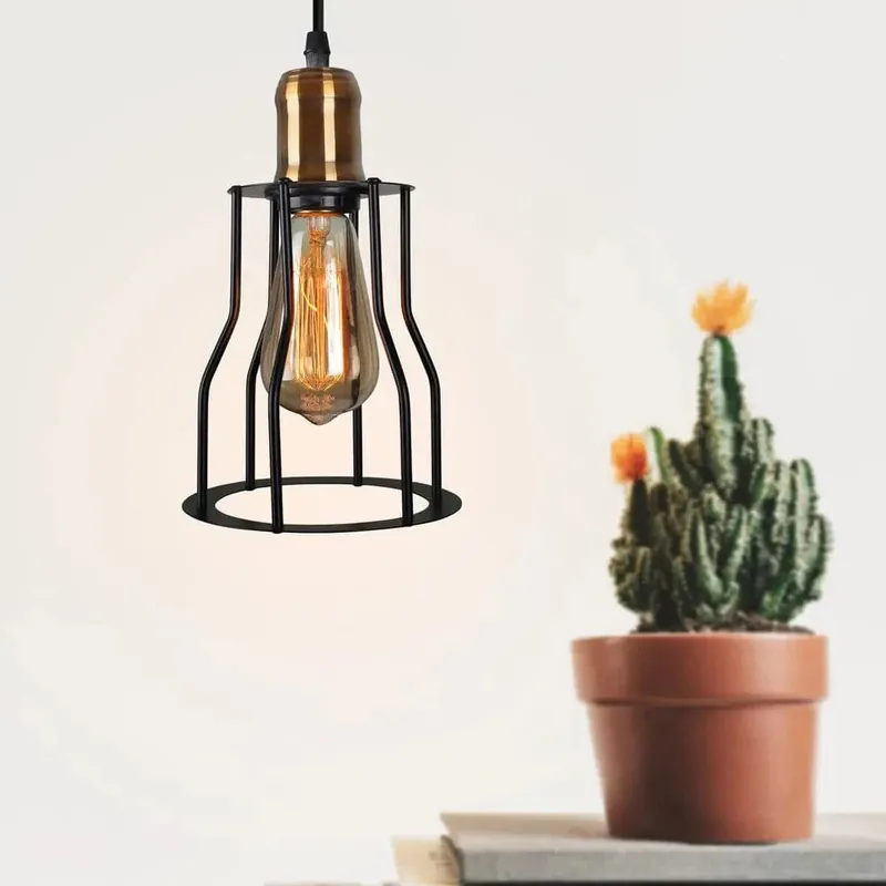 Applique Loft Vintage Cage : Luminaire Décoratif pour Maison Salon