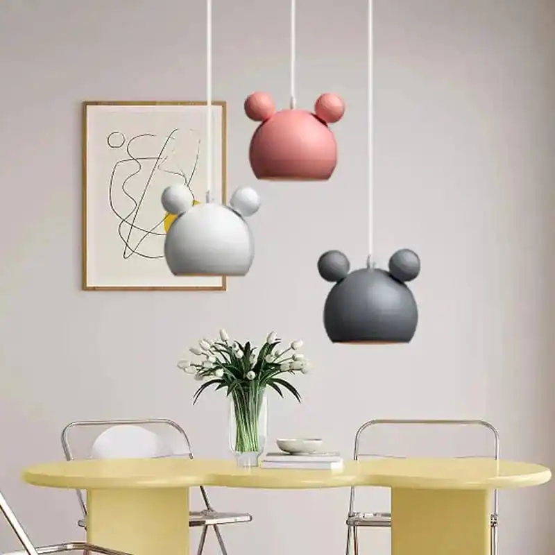 Suspension design en métal LED Mickey deco