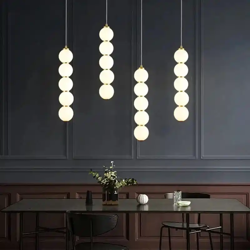 Suspension LED Boule Or Brillant