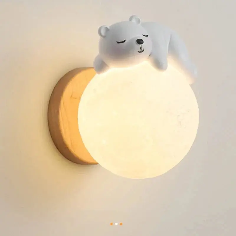 Veilleuse murale animaux pour chambre d'enfant